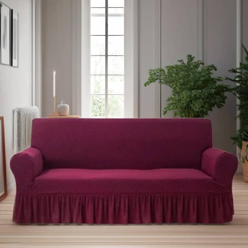 Stretchable Jersey Silk Slipcover – Protect & Beautify 5 Seater 2