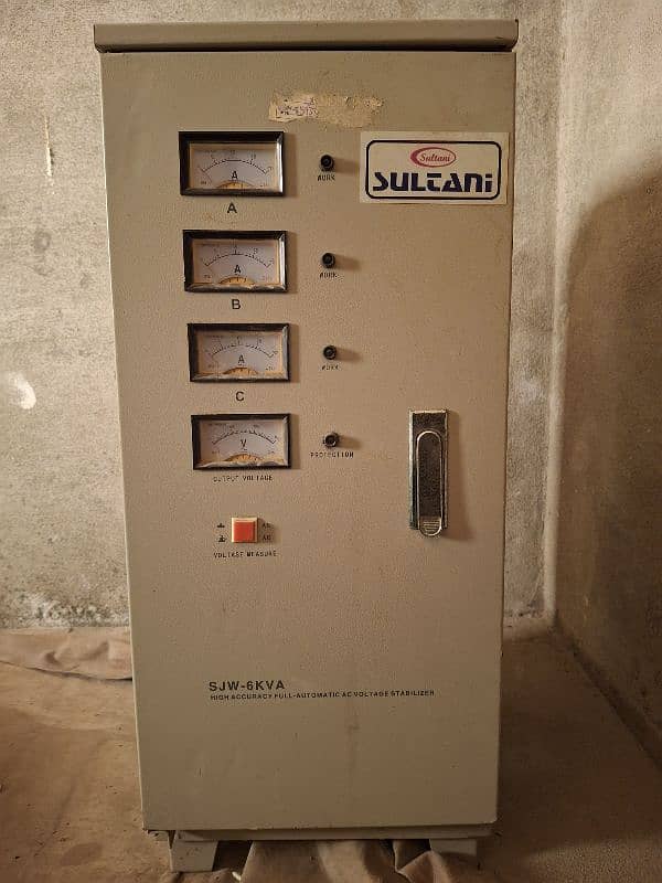 Sultani 6KVA 3-Phase Automatic Voltage Stabilizer for Sale 0