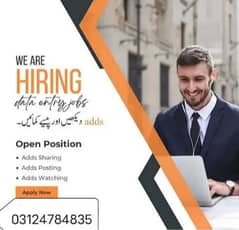 online jobs/full time/part time/simple typing jobs for boys and girls