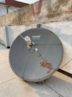 Dish antenna set with receiver for urgent sale