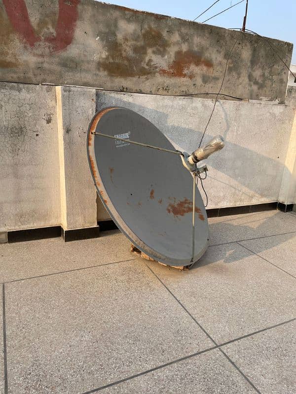 Dish antenna set with receiver for urgent sale 1