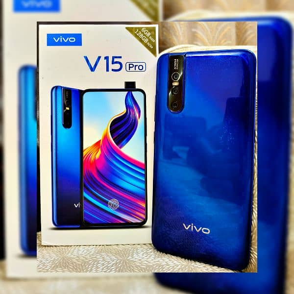 VIVO V15 PRO (6GB+128GB) WITH ORIGINAL BIX & CHARGER (10/09) CONDITION 0