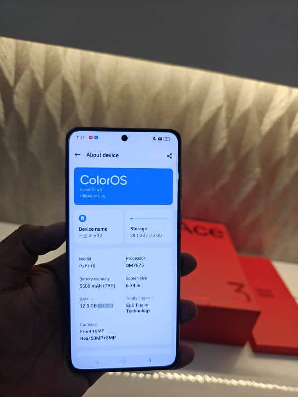 Oneplus ace 3v 12/512GB non pta non active 2