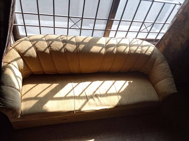 sofa yellow 5 seater 0