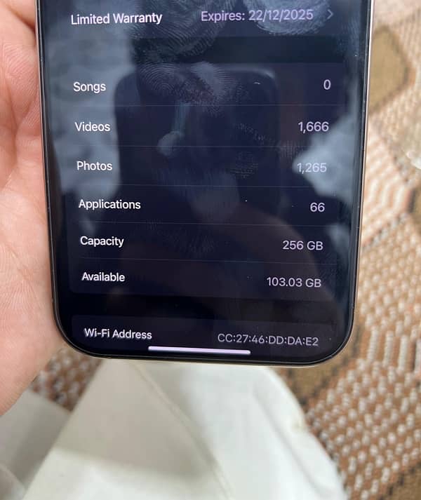 iPhone 16 pro max jv 256 GB 1