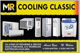 M. R cooling classic  air conditioner refrigerator service repair.