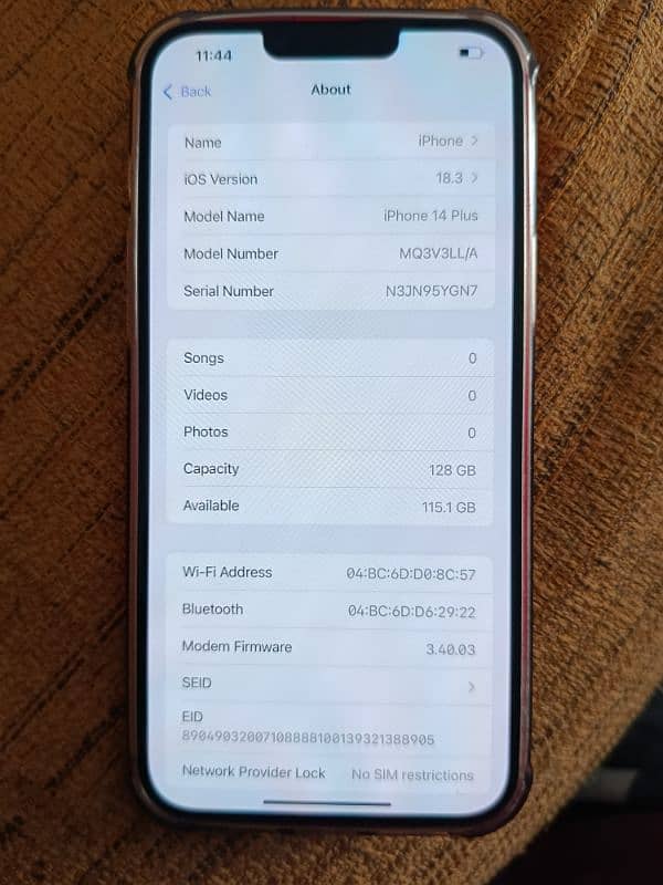 Apple iPhone 14 Plus (128GB) Hot Red Factory unlock 4