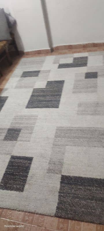 grey white beautiful rug 1