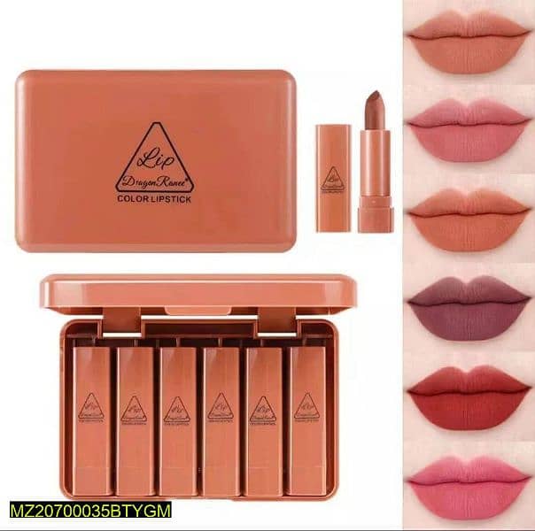 Lipstick Pack of 6 multiple colours 0