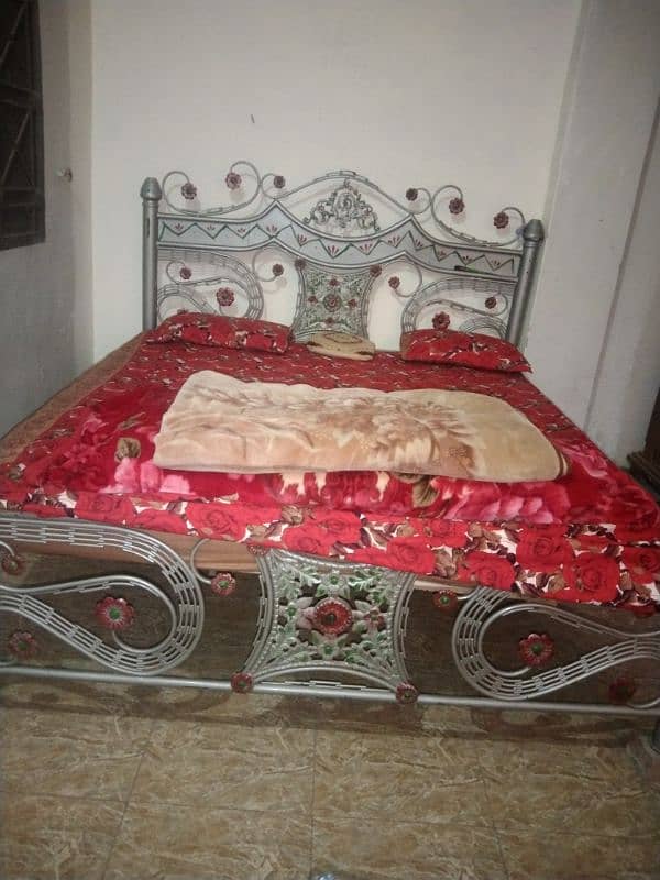 Iron furniture, complete bed set with sofa set 2