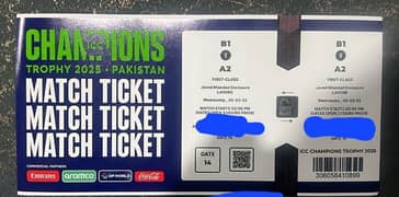 Champion Trophy Semi final tickets