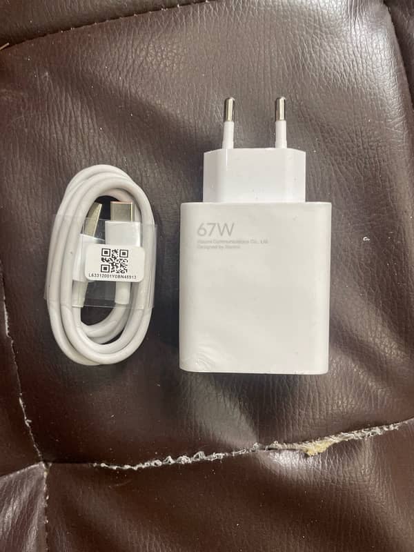 MI 13T 67W Charger with cable 100% original box Pulled Cahrger 0