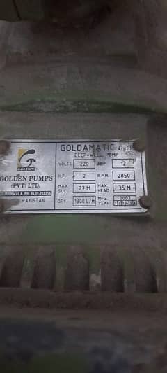 Golden Pump 2 H. P