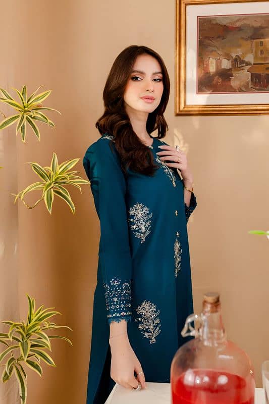 women's stitched embroidered dress 1