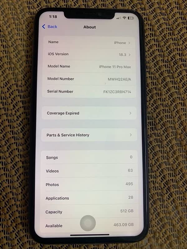 iphone 11 pro max | 512 gb | PTA approve 6