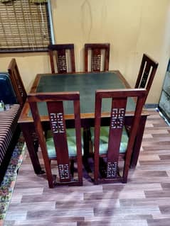 pure shisham wood dining table 6 seater 10/10