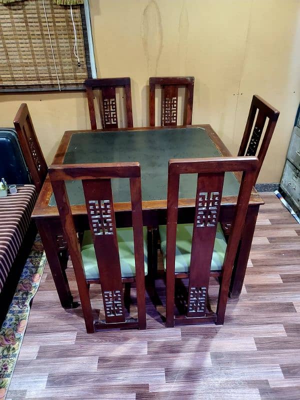 pure shisham wood dining table 6 seater 10/10 0