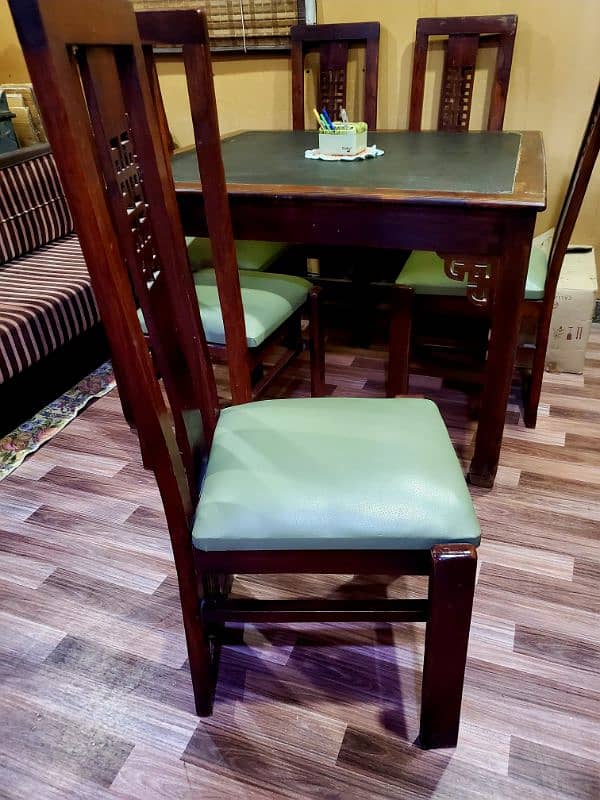 pure shisham wood dining table 6 seater 10/10 3