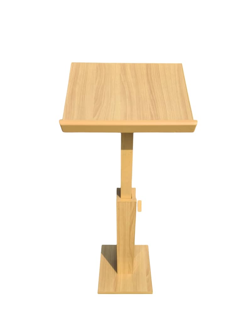 Portable wood Lectern Podium Stand, adjustable, book reading stand 0