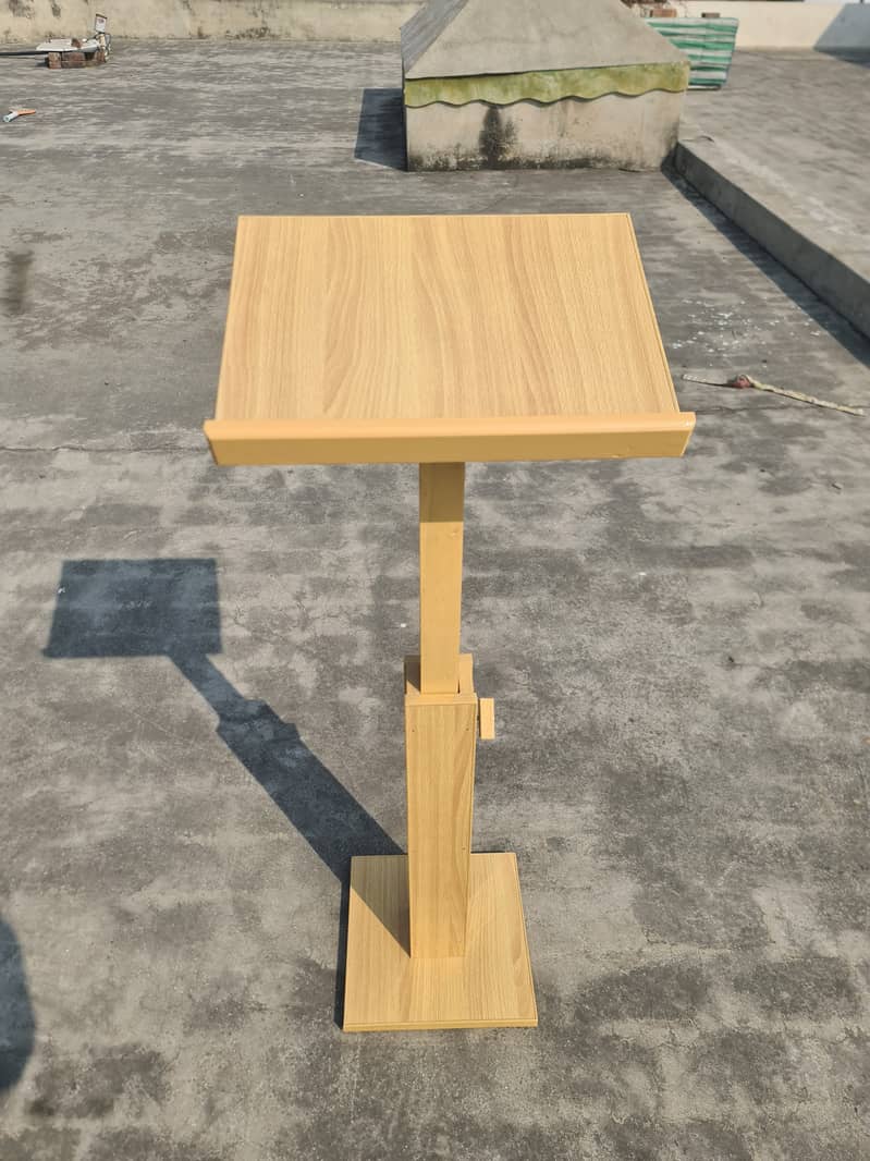 Portable wood Lectern Podium Stand, adjustable, book reading stand 3