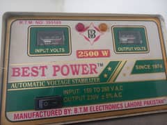 automatic voltage stabilizer