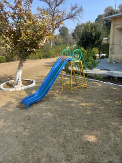 Lawn swings and kids slide