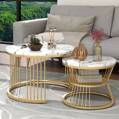 Nesting Table | Marble table | Coffee table | Round table set