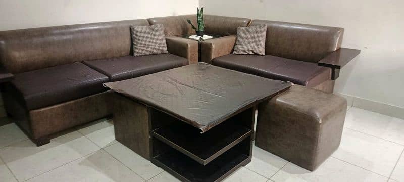 7 seater sofa set with corner nd front table 4