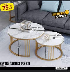 Nesting Table | Marble table | Coffee table | Round table set