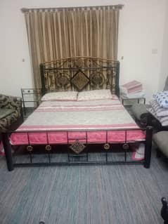 rod iron bed set