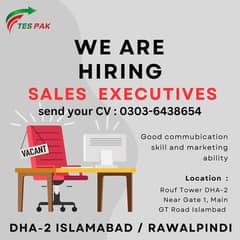 Sales Executives for office based and Target based Job