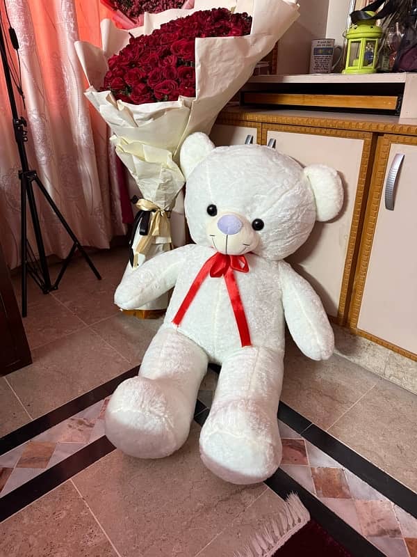 white 6 ft teddy 1