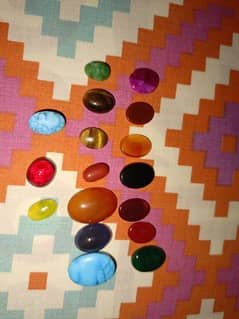 Colorful natural stones