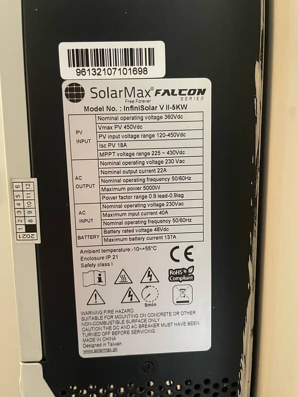 solar max falcon series inverter 5kw 2