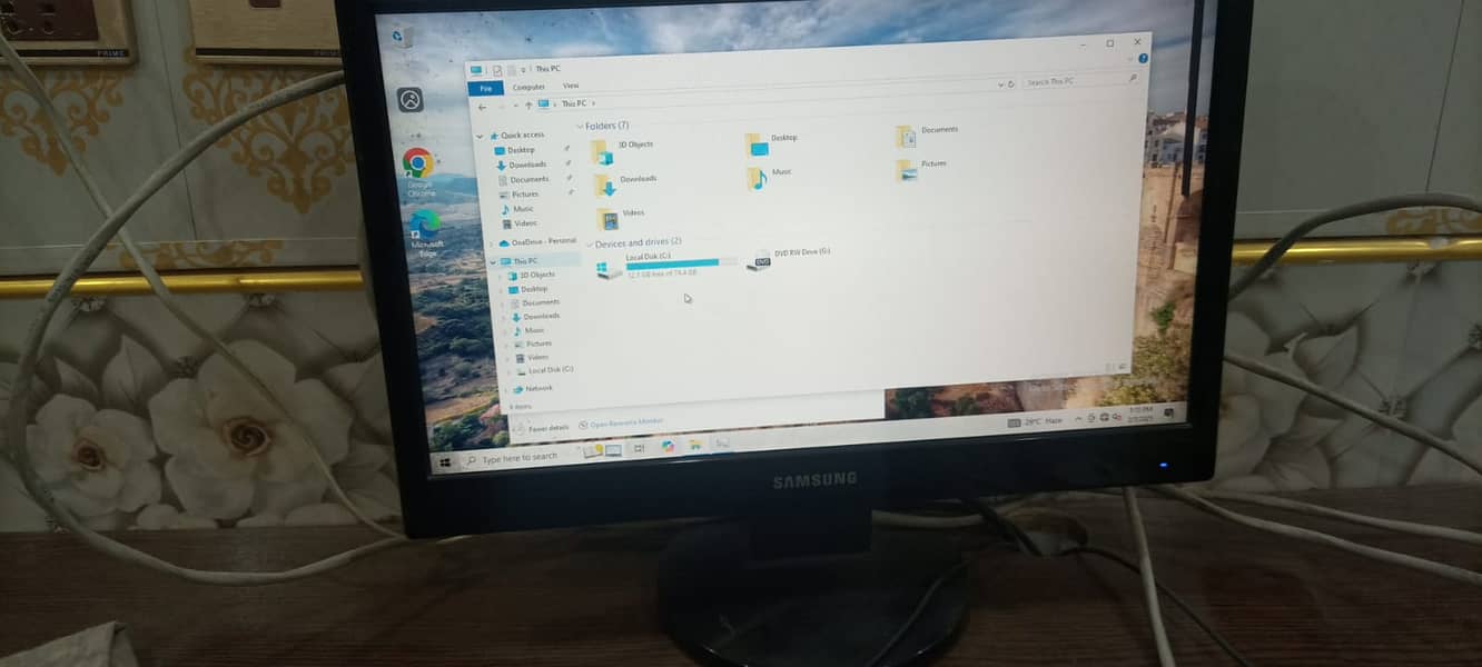 Used Desktop Computer core2duo with Screen 15.5 inch 7