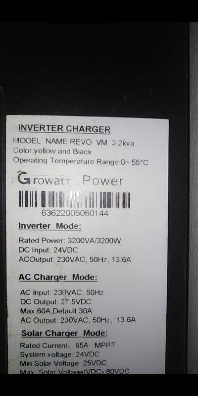 Inverter Growatt 3.2 KVA 1