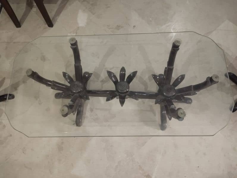 Modern design Glass centre table for sale with two sides 5