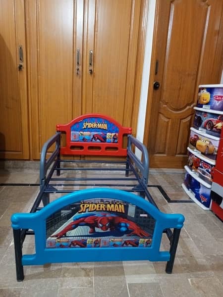 KIDS SINGLE BED SPIDER MAN IRON ROD MATERIAL 3