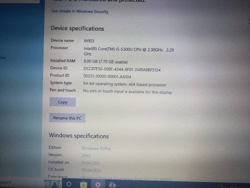 Lenovo Laptop for sale 2