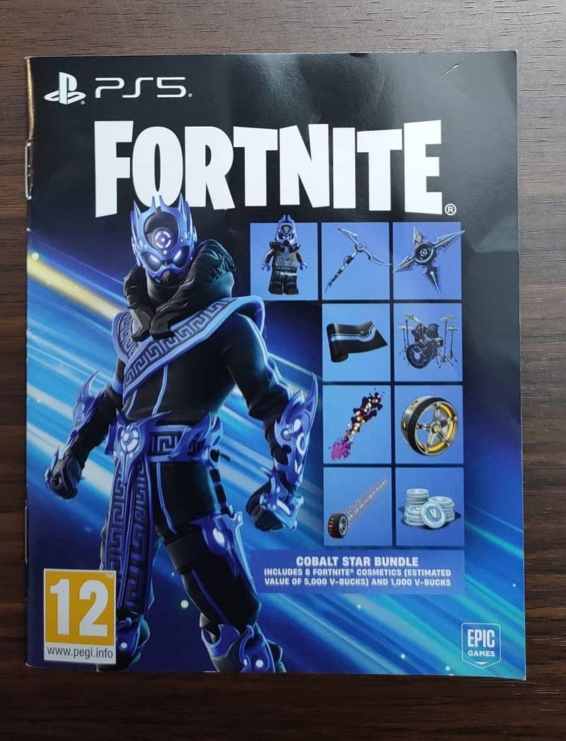 Fortnite Cobalt Star Bundle Code (unscratched) 0