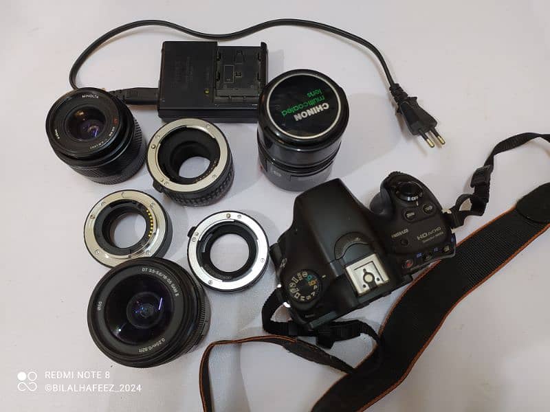 Sony A58 with 6 Lenses 1