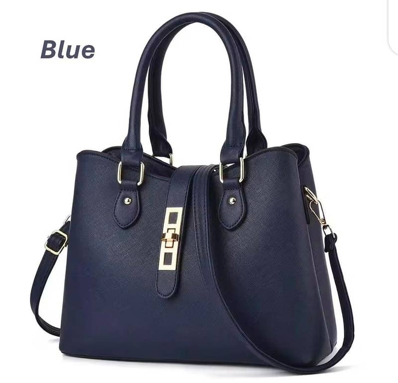 Women's Rexine plain hand bag 4