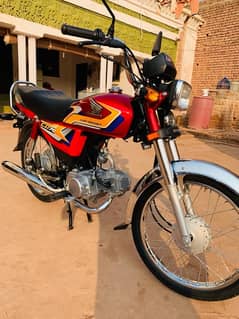 Honda cd 70 model 2025 1100 meter run Lush condition kohat Farm