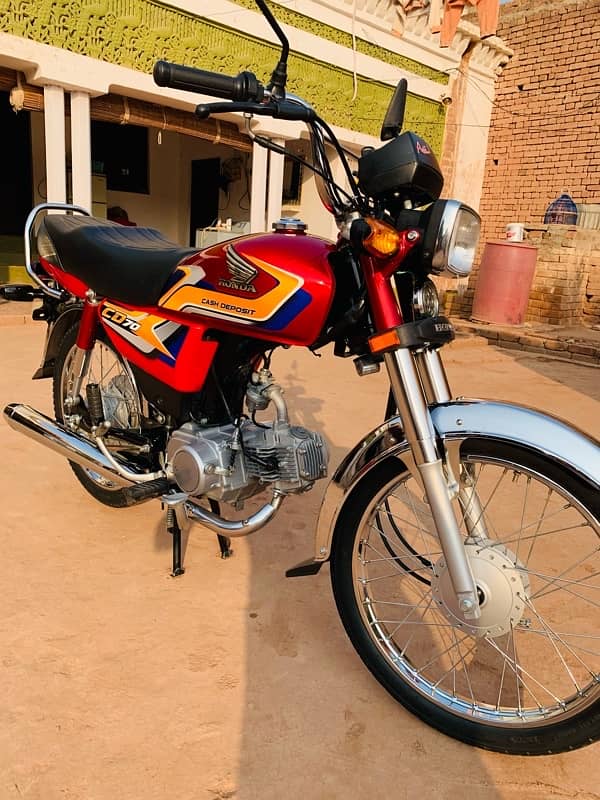 Honda cd 70 model 2025 1100 meter run Lush condition kohat Farm 0