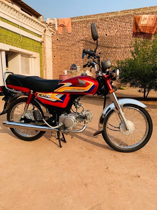 Honda cd 70 model 2025 1100 meter run Lush condition kohat Farm 1