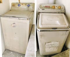 super Asia Medium size steel tupe washing machine & Indus cmpany dryer