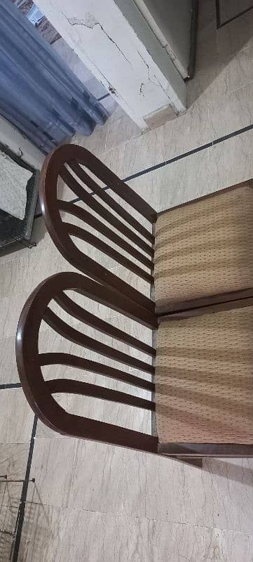 wooden dining table and chairs 2