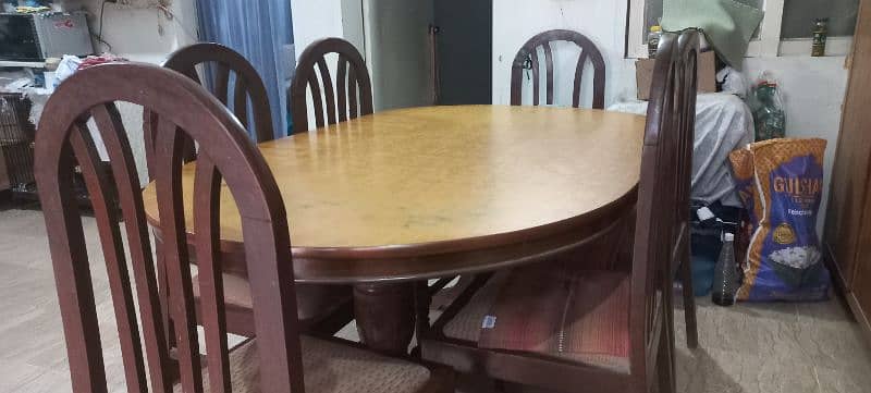 wooden dining table and chairs 7