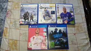 Ps5 God of War Ragnarok ,fifa 23,22,20 in 10/10 condition