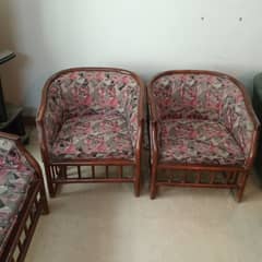 Wooden sofa set